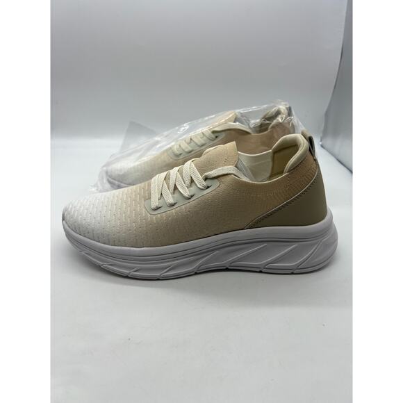 Urban Sport by J/Slides Women's Holly Athleisure Sneaker Beige White Knit NIB - Picture 5 of 8